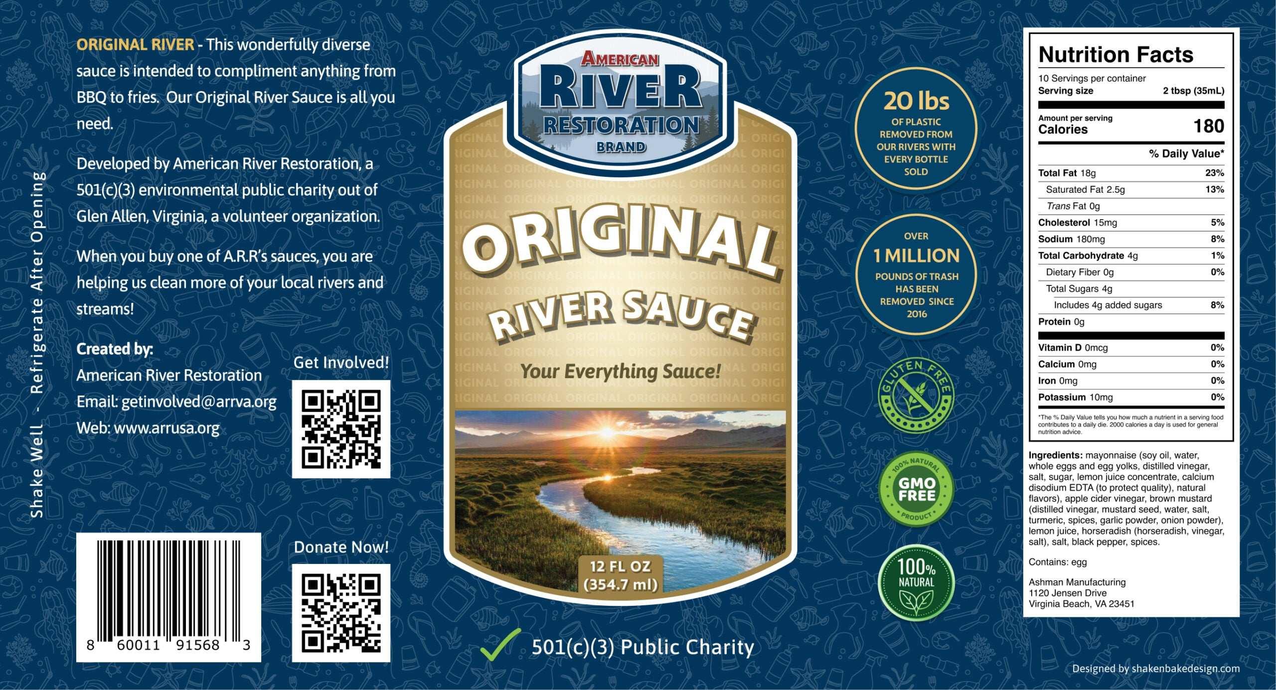 American River Restoration Sauces (Virginia) - NORTH RIVER OUTDOORS