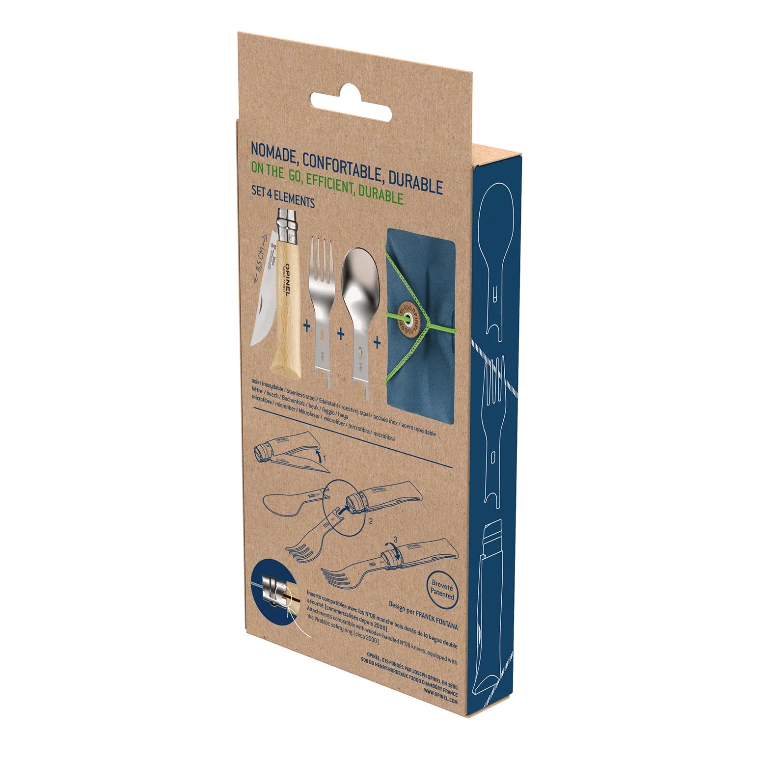 Opinel Picnic + Cutlery Set