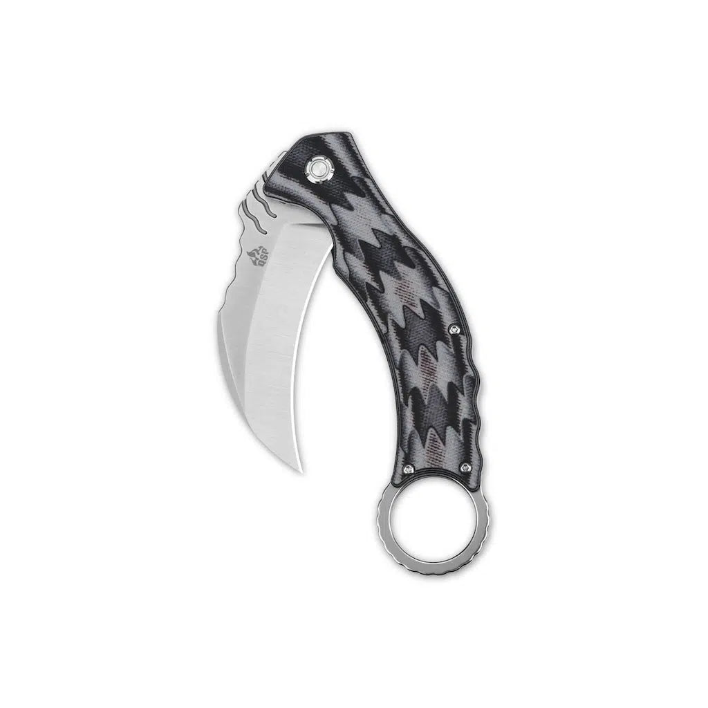 QSP Eagle Liner Lock Pocket Knife D2 Blade G10 Handle