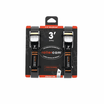 RollerCam 0.75" Straight End 2 Pack Tie Downs - NORTH RIVER OUTDOORS