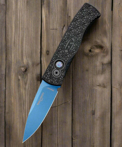 Pro-Tech Tactical Response 2 NEXUS Textured Black Alum (3" Sapp Blu MagnaCut) T206-SB-NEXUS - NORTH RIVER OUTDOORS