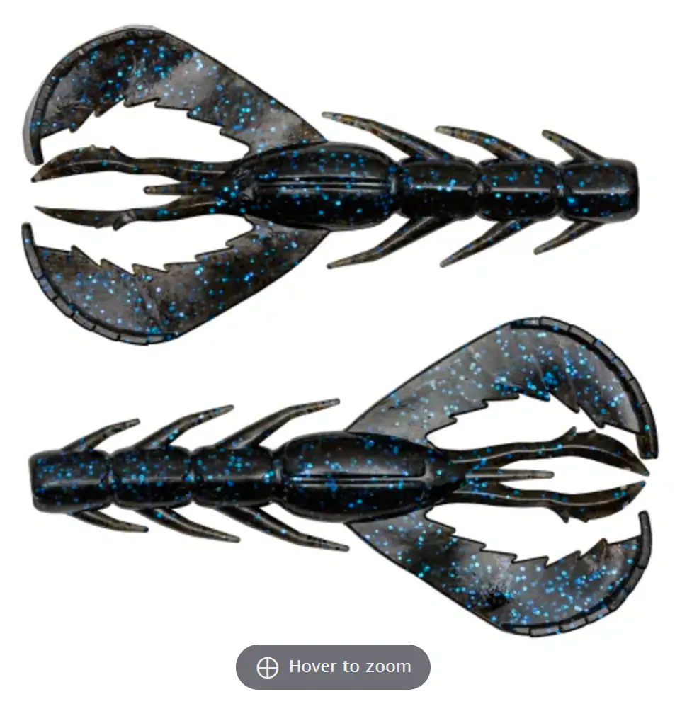 10,000 Fish Saw Craw Black & Blue 4" 7pk