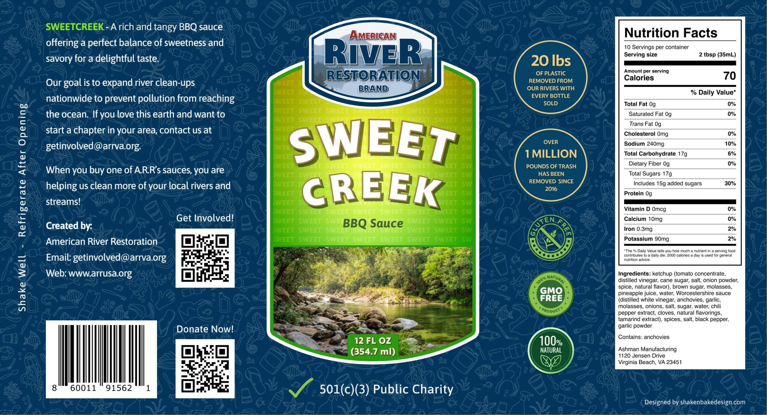 American River Restoration Sauces (Virginia) - NORTH RIVER OUTDOORS