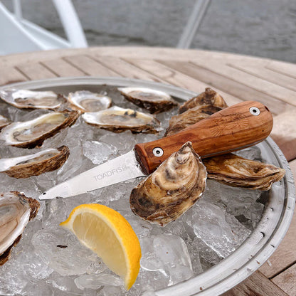 Limited Edition Professional Olive Wood Oyster Shucking Knife