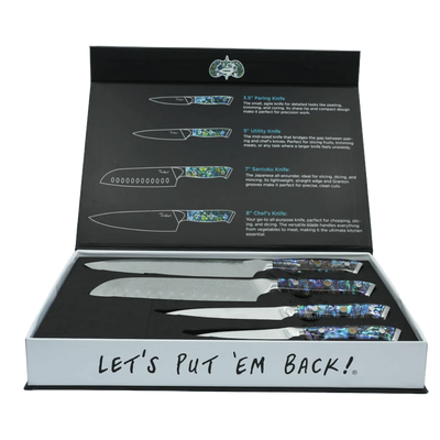 Toadfish 4pc Abalone Chef Knife Set