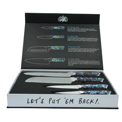 Toadfish 4pc Abalone Chef Knife Set