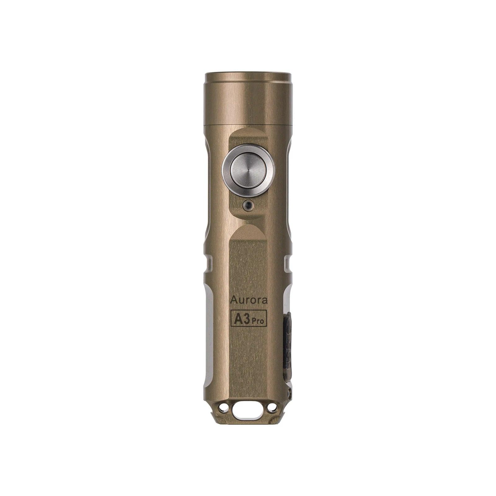 RovyVon A3 Pro Gen 4 7075 Aluminum Keychain Flashlight Desert Tan - NORTH RIVER OUTDOORS