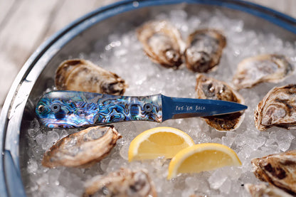 Toadfish Abalone Handled Oyster Shucking Knife