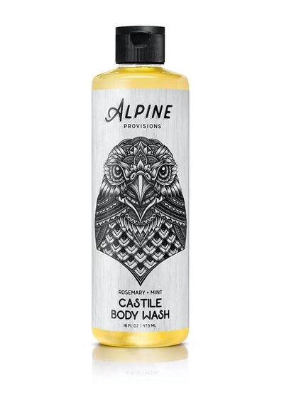 Alpine Provisions, Organic Castile Body Wash, Rosemary + Mint, Biodegradable, Vegan, 16oz - NORTH RIVER OUTDOORS