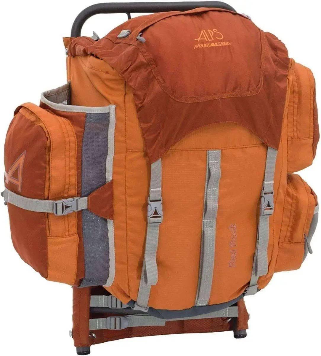 ALPS Mountaineering Red Rock 2050 Cubic Inches External Pack (Rust) - NORTH RIVER OUTDOORS