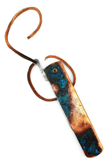 Andersson & Copra Urban Husky Damasteel Folder Knife #001 w/ Shipwreck Handles - NORTH RIVER OUTDOORS