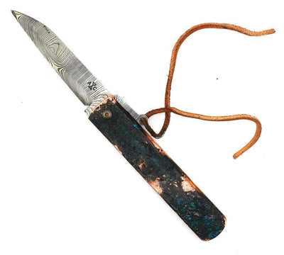 Andersson & Copra Urban Husky Damasteel Folder Knife #002 w/ Shipwreck Handles - NORTH RIVER OUTDOORS