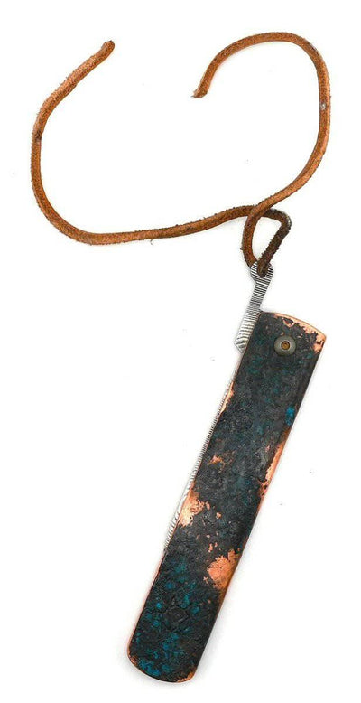 Andersson & Copra Urban Husky Damasteel Folder Knife #002 w/ Shipwreck Handles - NORTH RIVER OUTDOORS