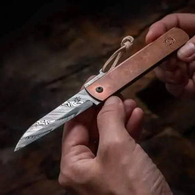 Andersson & Copra Urban Husky Damasteel Folder Knife - NORTH RIVER OUTDOORS