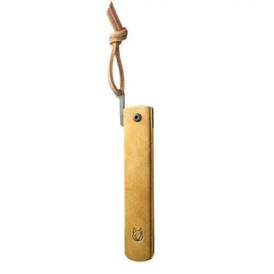 Andersson & Copra Urban Husky Friction Folder Knife Brass (2.9" Stonewash) - NORTH RIVER OUTDOORS