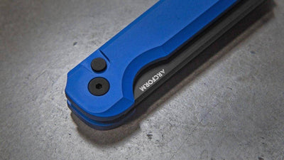 Arcform Blue ARC-071 Slimfoot Black Blade Auto Knife 3.1" 154CM (USA) - NORTH RIVER OUTDOORS