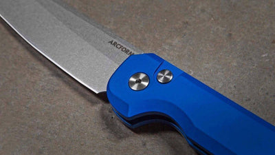Arcform Blue Slimfoot ARC-061 Auto Knife Stonewash 3.1" 154CM (USA) - NORTH RIVER OUTDOORS
