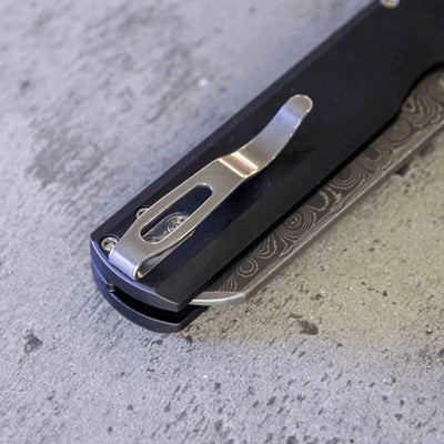 Arcform Slimfoot Auto Black Anodize Damascus Raindrop 3.1" (USA) - NORTH RIVER OUTDOORS