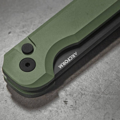 Arcform Slimfoot Auto OD Green Anodize Black Coated 3.1" 154CM Bade (USA) - NORTH RIVER OUTDOORS