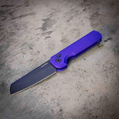 Arcform Slimfoot Auto Purple Anodize Black Coated 3.1" 154CM Bade (USA) - NORTH RIVER OUTDOORS