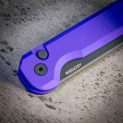 Arcform Slimfoot Auto Purple Anodize Black Coated 3.1" 154CM Bade (USA) - NORTH RIVER OUTDOORS