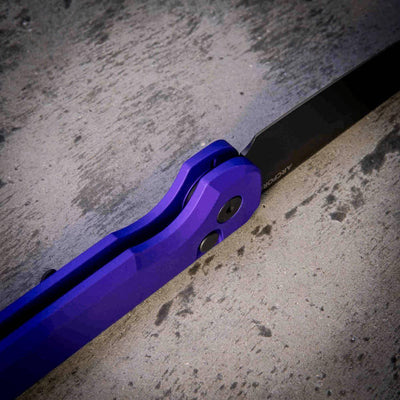 Arcform Slimfoot Auto Purple Anodize Black Coated 3.1" 154CM Bade (USA) - NORTH RIVER OUTDOORS