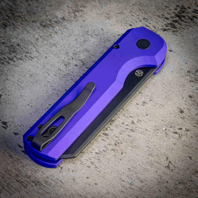 Arcform Slimfoot Auto Purple Anodize Black Coated 3.1" 154CM Bade (USA) - NORTH RIVER OUTDOORS
