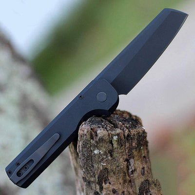 Arcform Slimfoot Operator ARC-081 Auto Blk Alum w/Tritium Button 3" 154CM (USA) - NORTH RIVER OUTDOORS