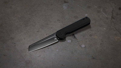Darcform Slimfoot Ti Black G-10 M390 Flipper Blade 3.5" - NORTH RIVER OUTDOORS