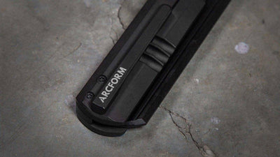 Darcform Slimfoot Ti Black G-10 M390 Flipper Blade 3.5" - NORTH RIVER OUTDOORS