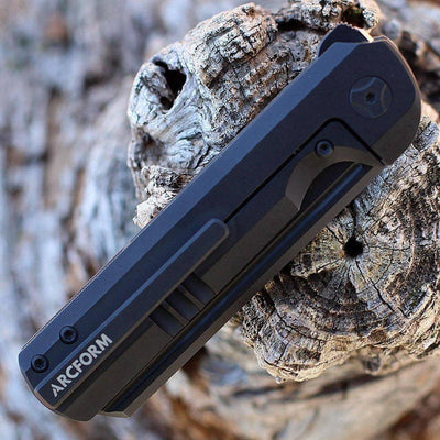 Darcform Slimfoot Ti Black G-10 M390 Flipper Blade 3.5" - NORTH RIVER OUTDOORS