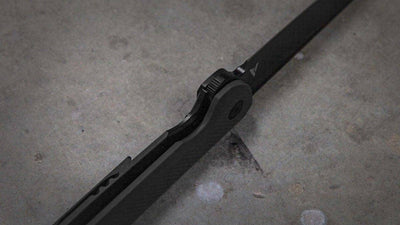 Darcform Slimfoot Ti Black G-10 M390 Flipper Blade 3.5" - NORTH RIVER OUTDOORS