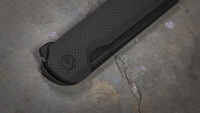 Darcform Slimfoot Ti Black G-10 M390 Flipper Blade 3.5" - NORTH RIVER OUTDOORS
