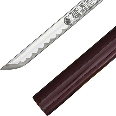 Art Gladius 178 Katana Silver Engraved - NORTH RIVER OUTDOORS