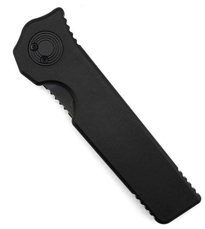 Asheville Steel Paragon Razor DLC Straight Edge Gravity Knife S35VN DLC Black Handle (USA) - NORTH RIVER OUTDOORS