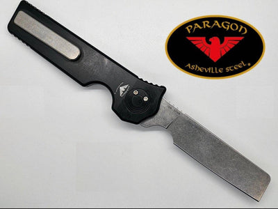 Asheville Steel Paragon Razor Straight Edge Gravity Knife S35VN (USA) - NORTH RIVER OUTDOORS