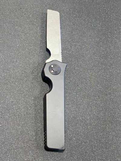 Asheville Steel Paragon Razor Straight Edge Gravity Knife S35VN (USA) - NORTH RIVER OUTDOORS