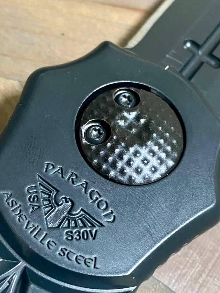 Asheville Steel Paragon Warlock Dagger Grind Black S30V (USA) - NORTH RIVER OUTDOORS