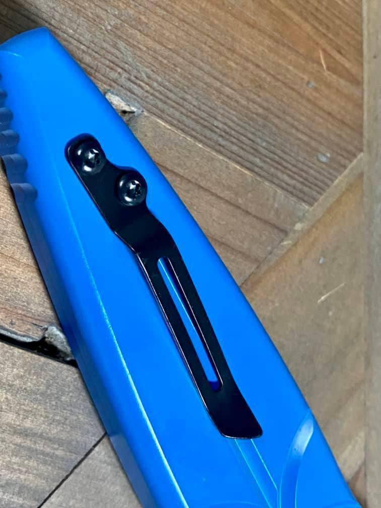 Asheville Steel Paragon Warlock Dagger Mystic Blue S30V (USA) - NORTH RIVER OUTDOORS