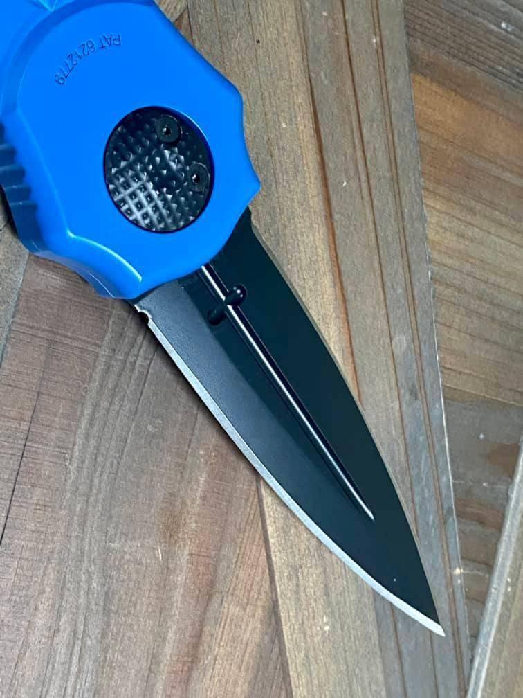 Asheville Steel Paragon Warlock Dagger Mystic Blue S30V (USA) - NORTH RIVER OUTDOORS
