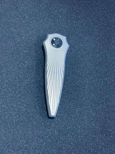 Asheville Steel Paragon Warlock-X Gen-2 Gravity Knife Star Burst Gray Cerakote (3.9" Black) - NORTH RIVER OUTDOORS