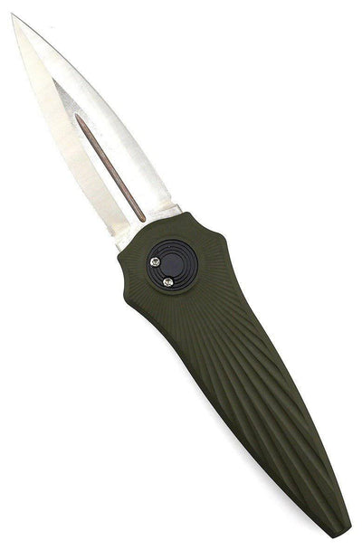 Asheville Steel Paragon Warlock-X Gen-2 Gravity Knife Star OD Green Star Burst (USA) - NORTH RIVER OUTDOORS