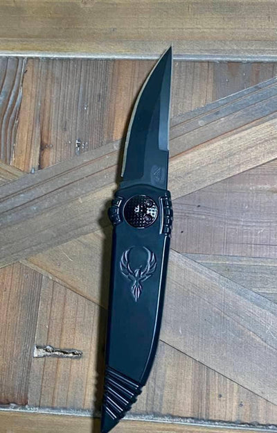 Asheville Steel Phoenix Drop Point D/E Black Blade S30V (USA) - NORTH RIVER OUTDOORS