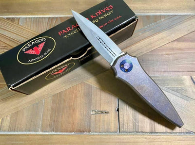Asheville Steel Warlock Sorcerer Supreme Titanium Custom S35VN (USA) - NORTH RIVER OUTDOORS