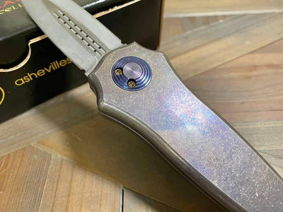 Asheville Steel Warlock Sorcerer Supreme Titanium Custom S35VN (USA) - NORTH RIVER OUTDOORS