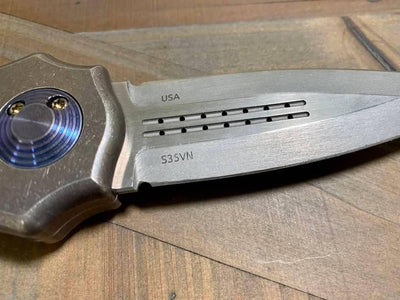 Asheville Steel Warlock Sorcerer Supreme Titanium Custom S35VN (USA) - NORTH RIVER OUTDOORS