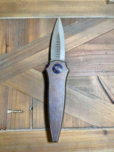 Asheville Steel Warlock Sorcerer Supreme Titanium Custom S35VN (USA) - NORTH RIVER OUTDOORS