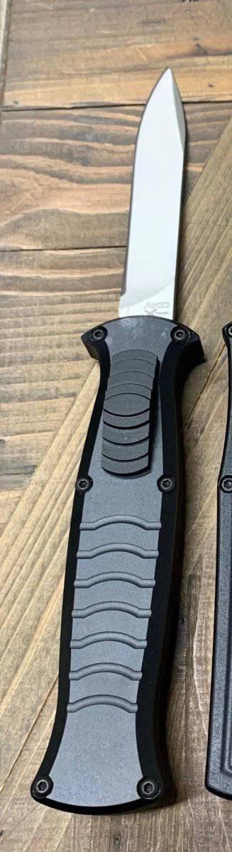 AKC X-treme EVO Dagger OTF Auto Knife Black w/ Pocket Clip (3.5" Black) - NORTH RIVER OUTDOORS