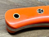 Bark River JX6 II MagnaCut Fixed Knife Orange G10 White Liners Mosaic Pins (USA) from NORTH RIVER OUTDOORS