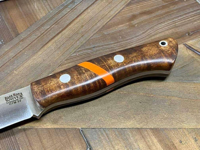 Bark River Aurora 3V Dark Curly Maple - Orange Spacer (USA) - NORTH RIVER OUTDOORS